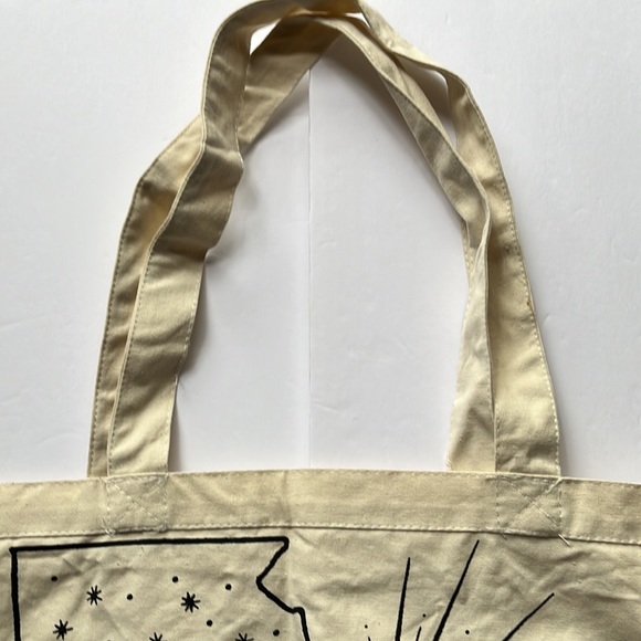 Maxi Canvas Tote Bag Georgia Peach Large Totebag Umgee NWOT - Picture 9 of 13